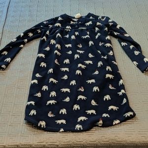 Girl fleece nightgown